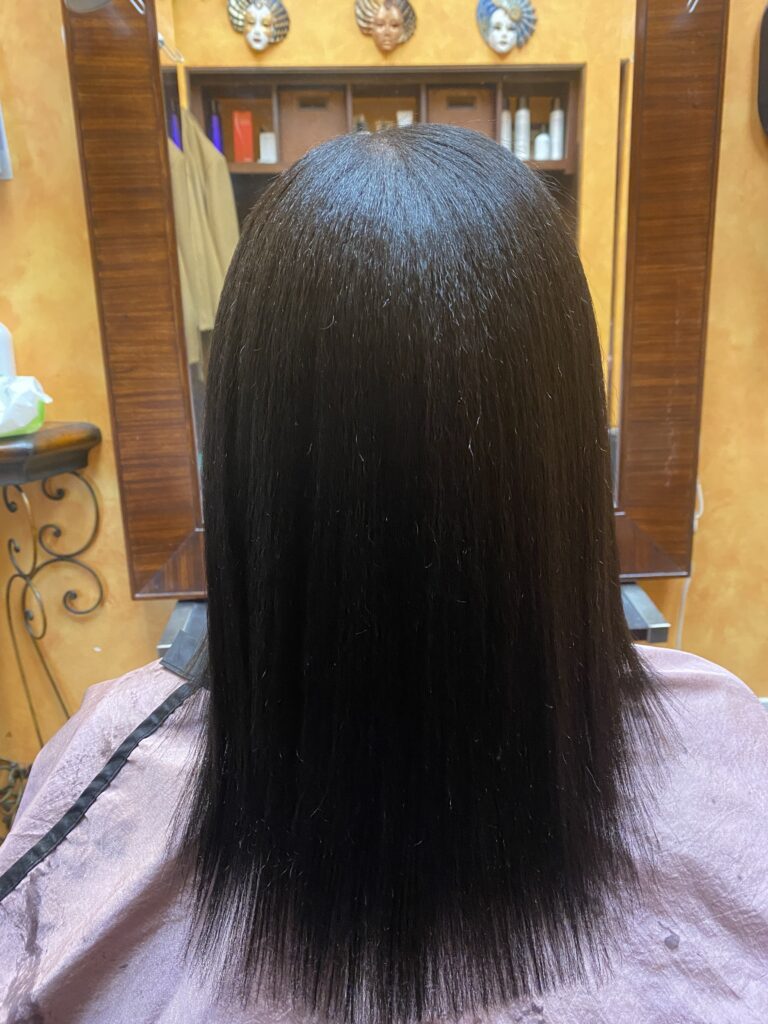 hair after Japanese thermal reconditioning