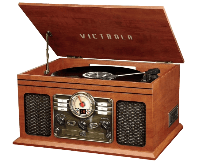 wooden vintage record player christmas gift ideas for men