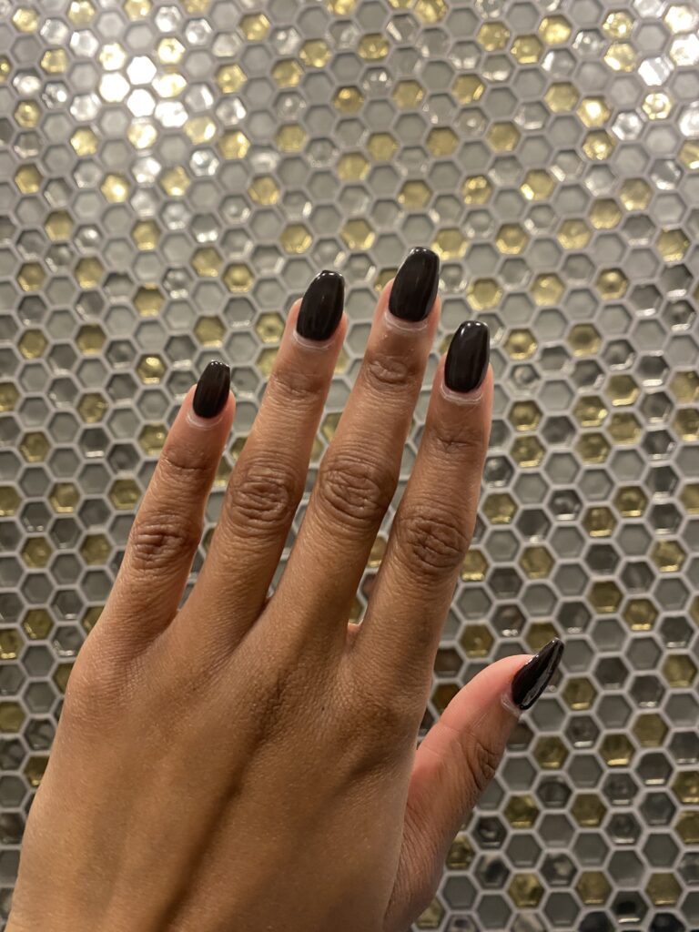 winter goth nails