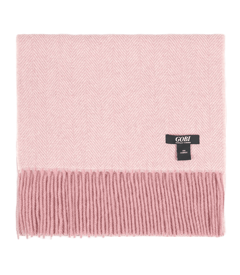 gobi pink cashmere scarf as christmas gift ideas for women