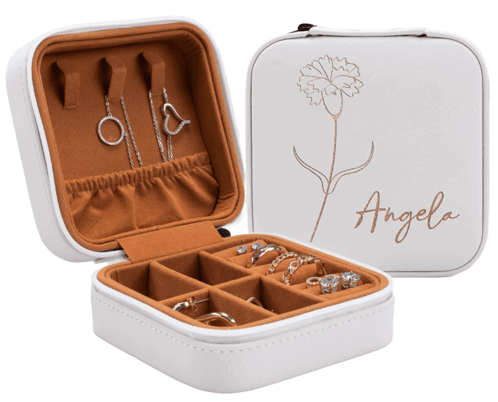 personalized jewelry box as christmas gift ideas for women