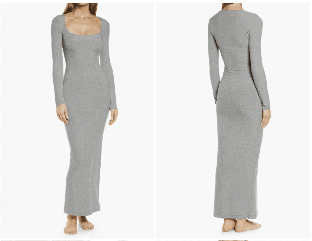 grey loungewear dress as valentine's day gift ideas